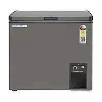 Voltas Hard Top Convertible Deep Freezer - Double Door 177 Liters, 2 Star in a modern kitchen.