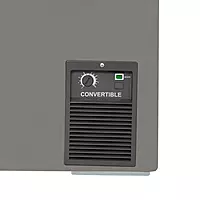 The user-friendly temperature control knob on the Voltas 177L 2-star deep freezer.