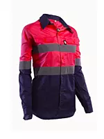 Hi-Viz Vented Workshirt Ladies