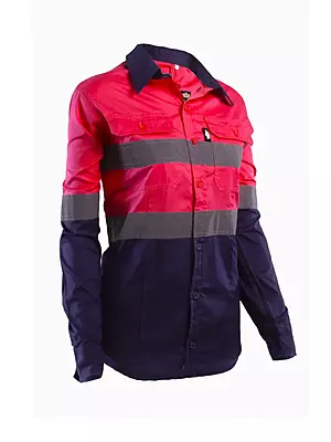 Hi-Viz Vented Workshirt Ladies