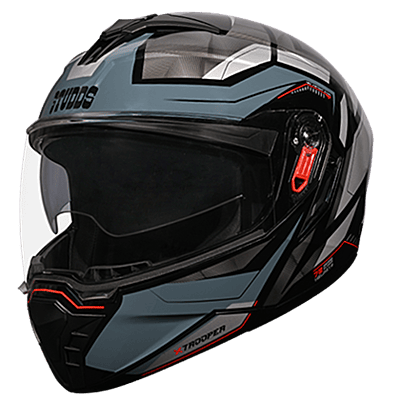 STUDDS TROOPER D2 MATT BLACK N4 GREY D/V (M)
