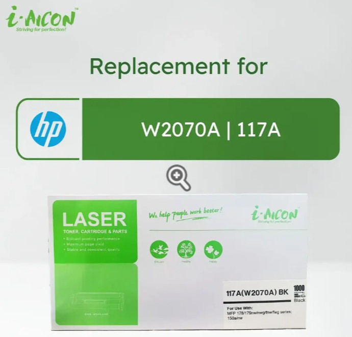 AICON BLACK TONER C-W2070A (117A)