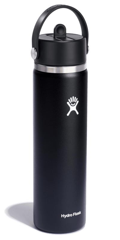 W24BFS001 | 24OZ WIDE FLEX STRAW CAP BLACK -  |  |  |  |  | HYDROFLASK