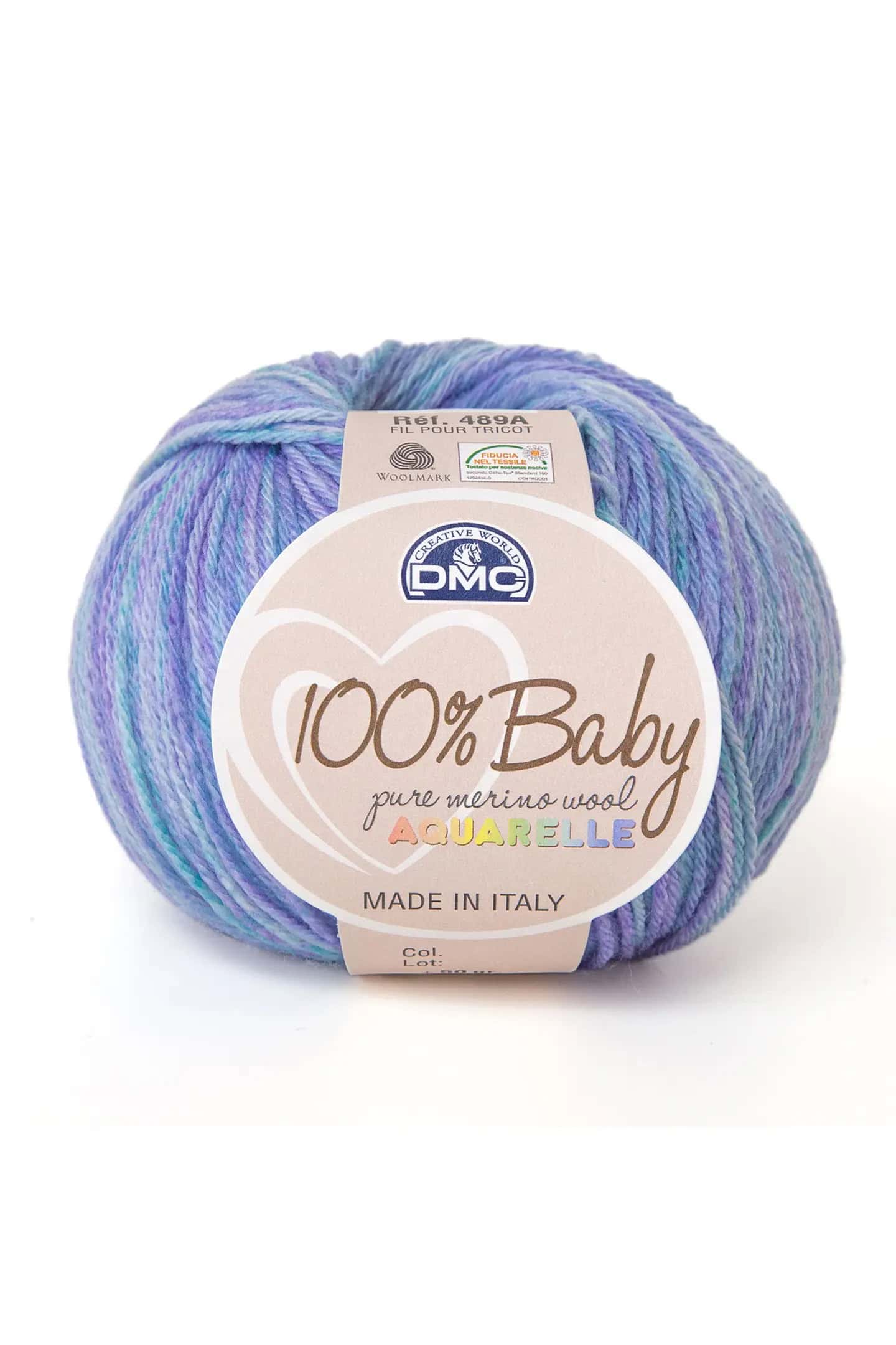 Lana Baby DMC Aquarelle-1370 Azzurro Sfumato