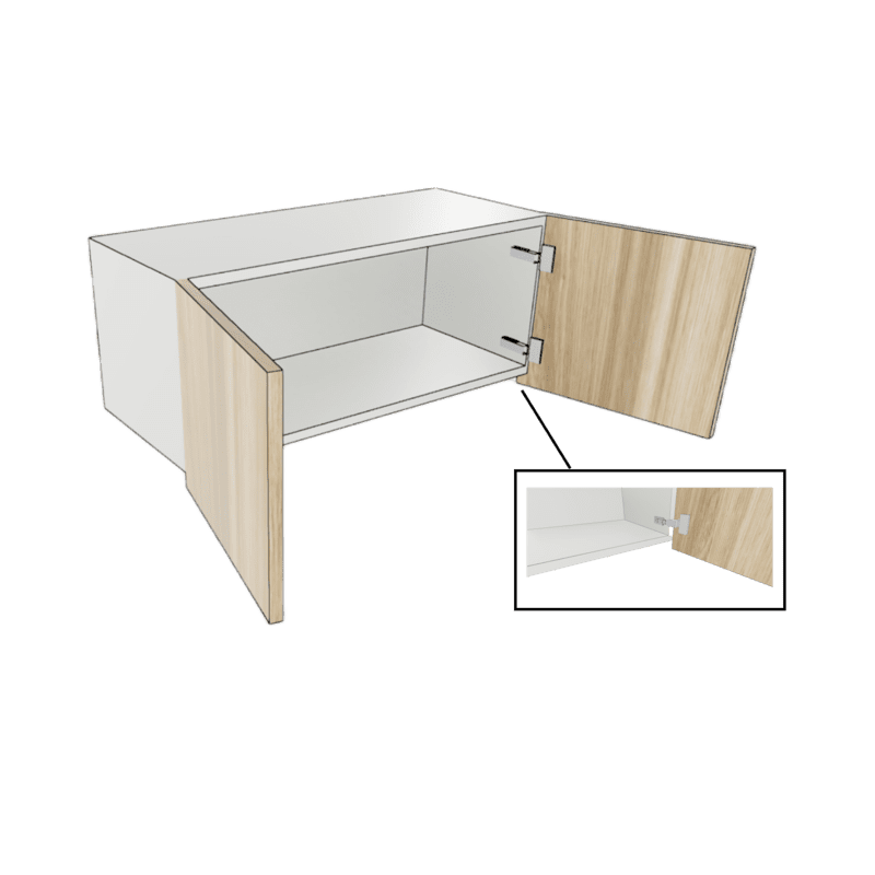 BRIDGE WALL CABINET 2 DOOR PULL OUT CUSTOM