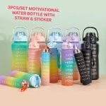 3IN1 WATER BOTTLE - CONSISTS OF  900ML, 500ML & 2LITRES