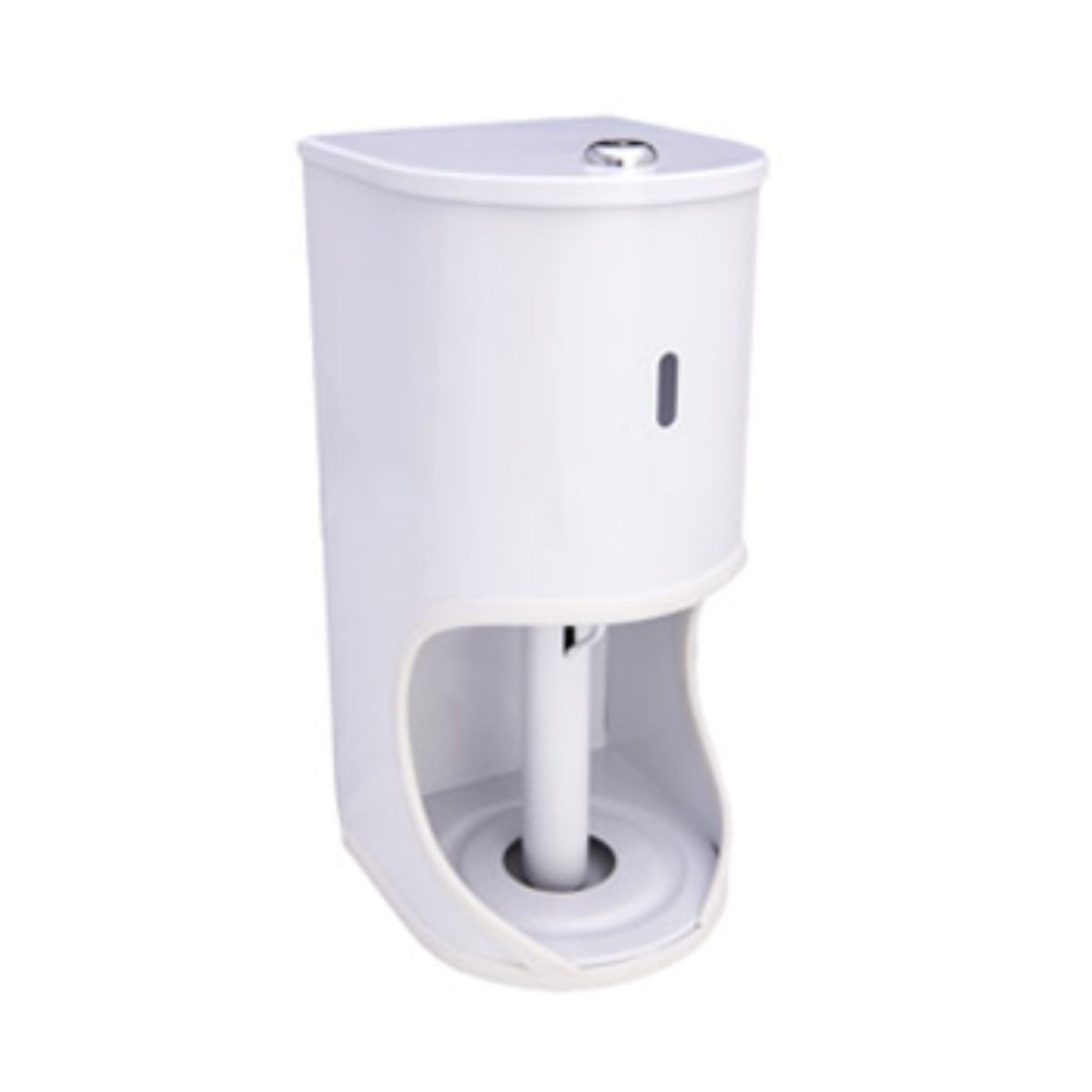 TR2 Toilet Roll Holder Lockable - Mild Steel White