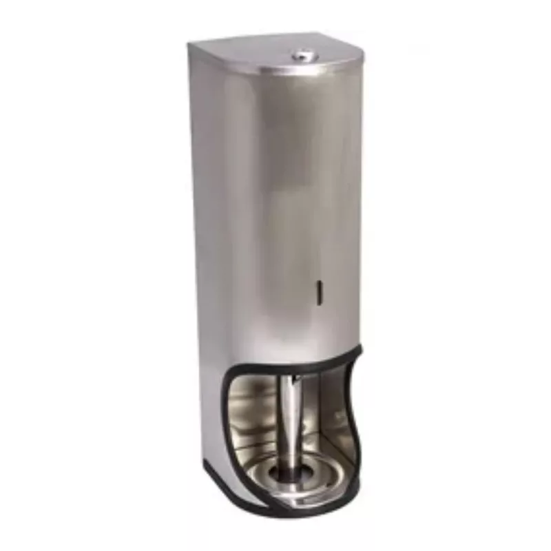 TR3 TOILET ROLL HOLDER LOCKABLE - S/STEEL