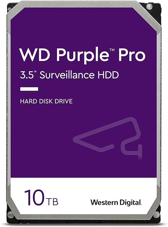 WD Purple Pro Surveillance Hard Drive 10TB, 512MB - WD101PURP