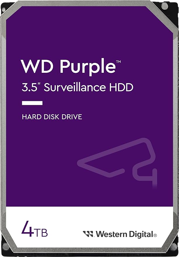 WD Purple Surveillance Hard Drive - 4 TB, 256 MB - WD43PURZ