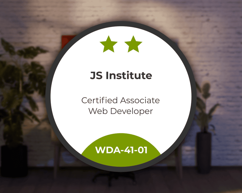 Discount WDA – Certified Associate Web Developer Exam Voucher