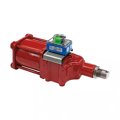 Compact pneumatic actuators for quarter-turn valves