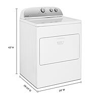 Whirlpool® WED4950HW 7.0 cu. ft. Top Load Electric Dryer with AutoDry™ Drying System Whirlpool® WED4950HW 7.0 cu. ft. Top Load Electric Dryer with AutoDry™ Drying System