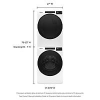 Whirlpool® WED5620HW 7.4 cu. ft. ENERGY STAR® Front Load Electric Dryer with Intuitive Touch Controls