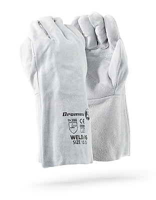 DROMEX CHROME LEATHER DOUBLE PALM  GLOVE