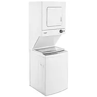Whirlpool® WET4024HW 1.6 cu.ft Electric Stacked Laundry Center 9 Wash cycles and AutoDry™