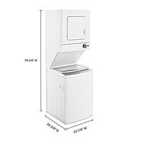 Whirlpool® WET4024HW 1.6 cu.ft Electric Stacked Laundry Center 9 Wash cycles and AutoDry™