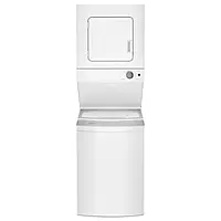 Whirlpool® WET4024HW 1.6 cu.ft Electric Stacked Laundry Center 9 Wash cycles and AutoDry™