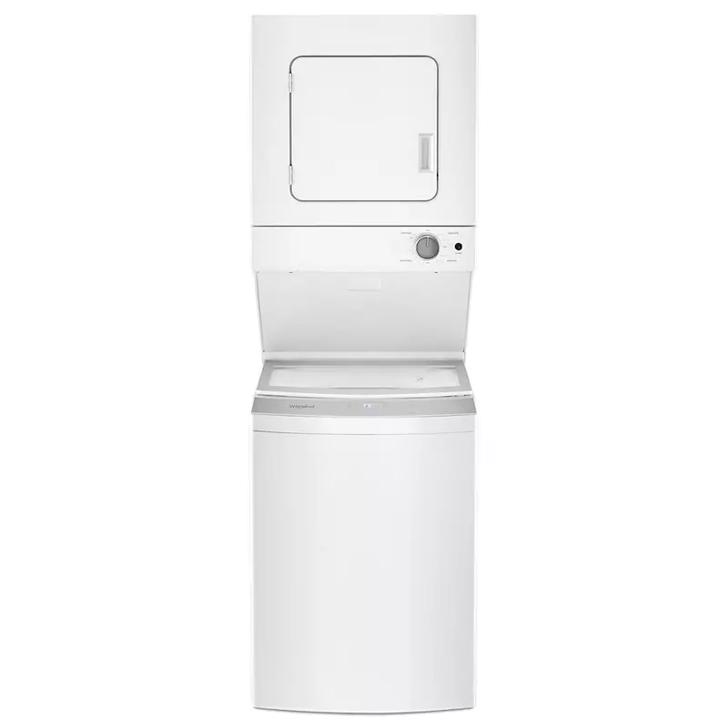 Whirlpool® WET4024HW 1.6 cu.ft Electric Stacked Laundry Center 9 Wash cycles and AutoDry™