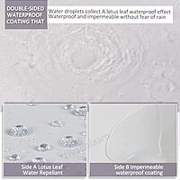 Lonas impermeables de lona 1x1,5 m 2x3 m 3x4 m 4x6 m 6x10 m - 600 g/m² - Blanco,