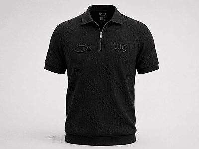 Ichthys Slim Fit Knit Polo (Male) Ichthys Slim Fit Knit Polo (Male)