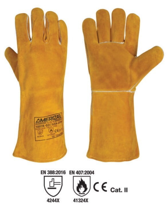 Welding gloves heavy duty Golden Ameriza Welding gloves heavy duty Golden Ameriza