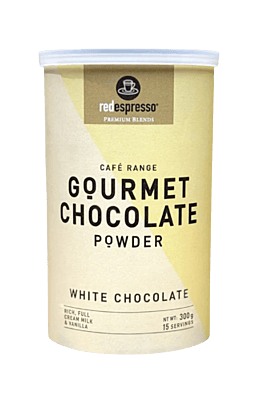 Gourmet white hot chocolate tin 300g