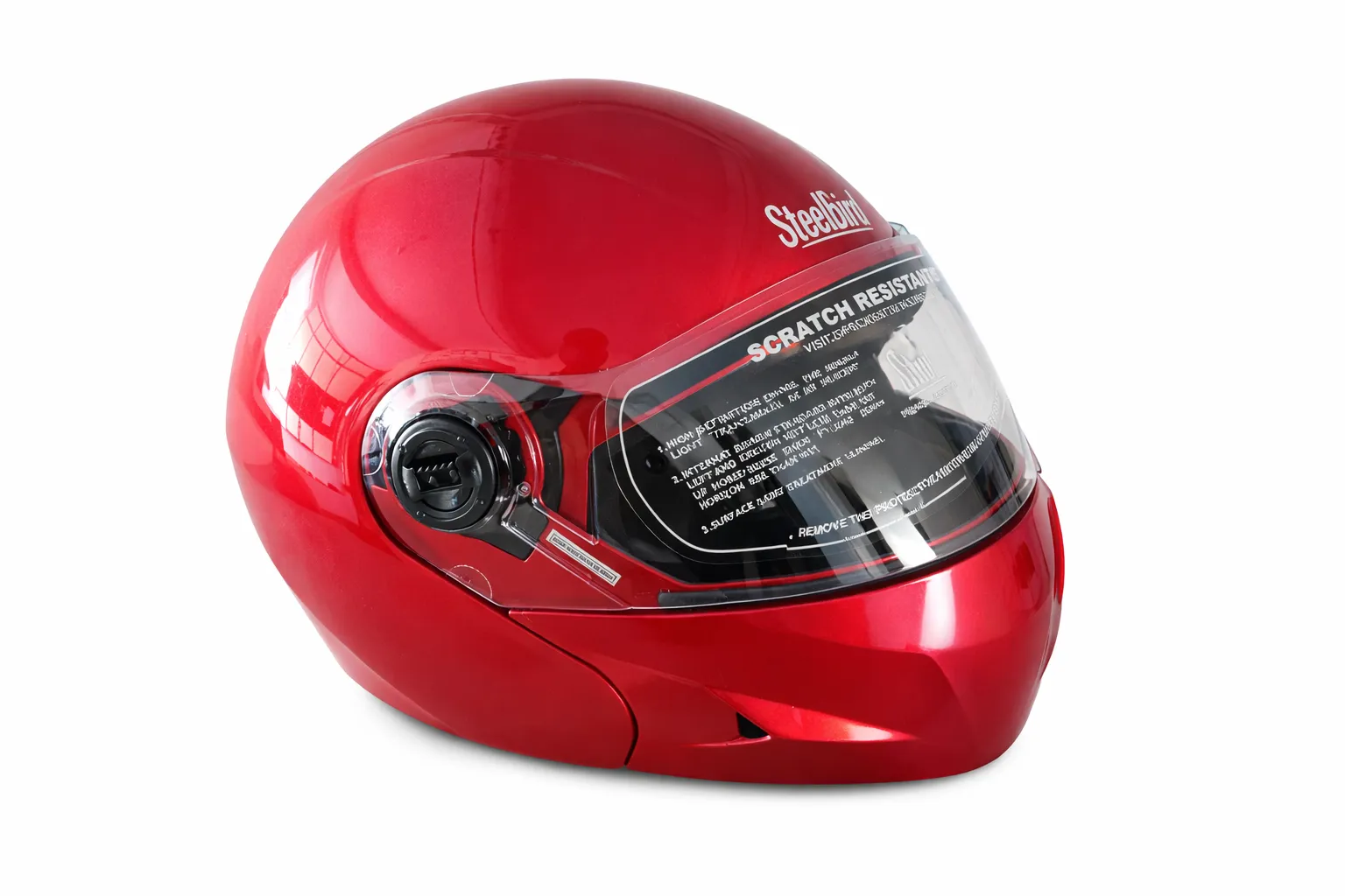 STEELBIRD SBH-4 OSCAR GLOSSY CH.RED C/V (L)