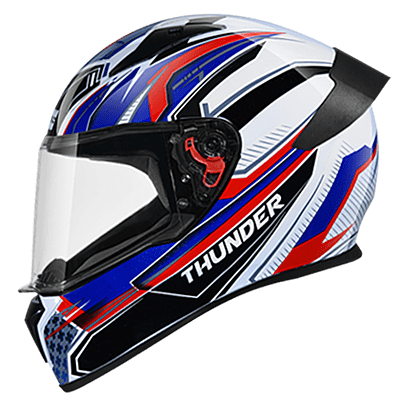 STUDDS THUNDER D8 WHITE N1 BLUE M/V (XL)