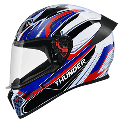 STUDDS THUNDER D8 WHITE N1 BLUE M/V (XL)