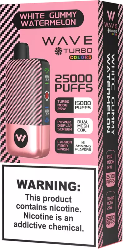 Wave Turbo White Gummy Watermelon 25k