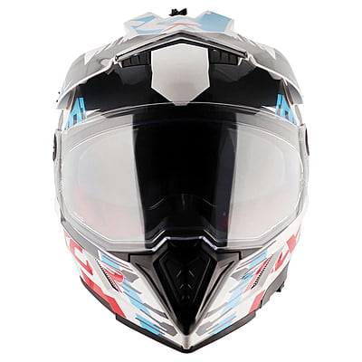 AXOR X-CROSS DUAL VISOR X1 WHITE RED M