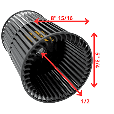 BLOWER WHEEL 6IN  X9IN- WHL02392- Trane BLOWER WHEEL 6IN  X9IN- WHL02392- Trane