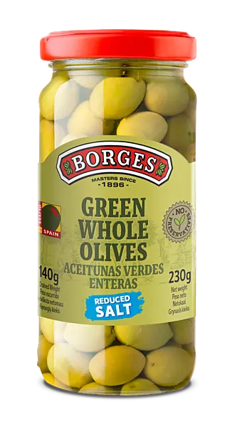Borges green whole olives