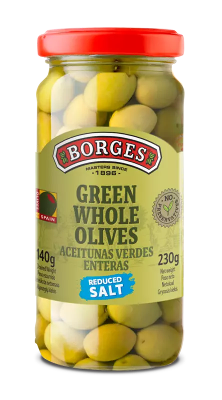 Borges green whole olives