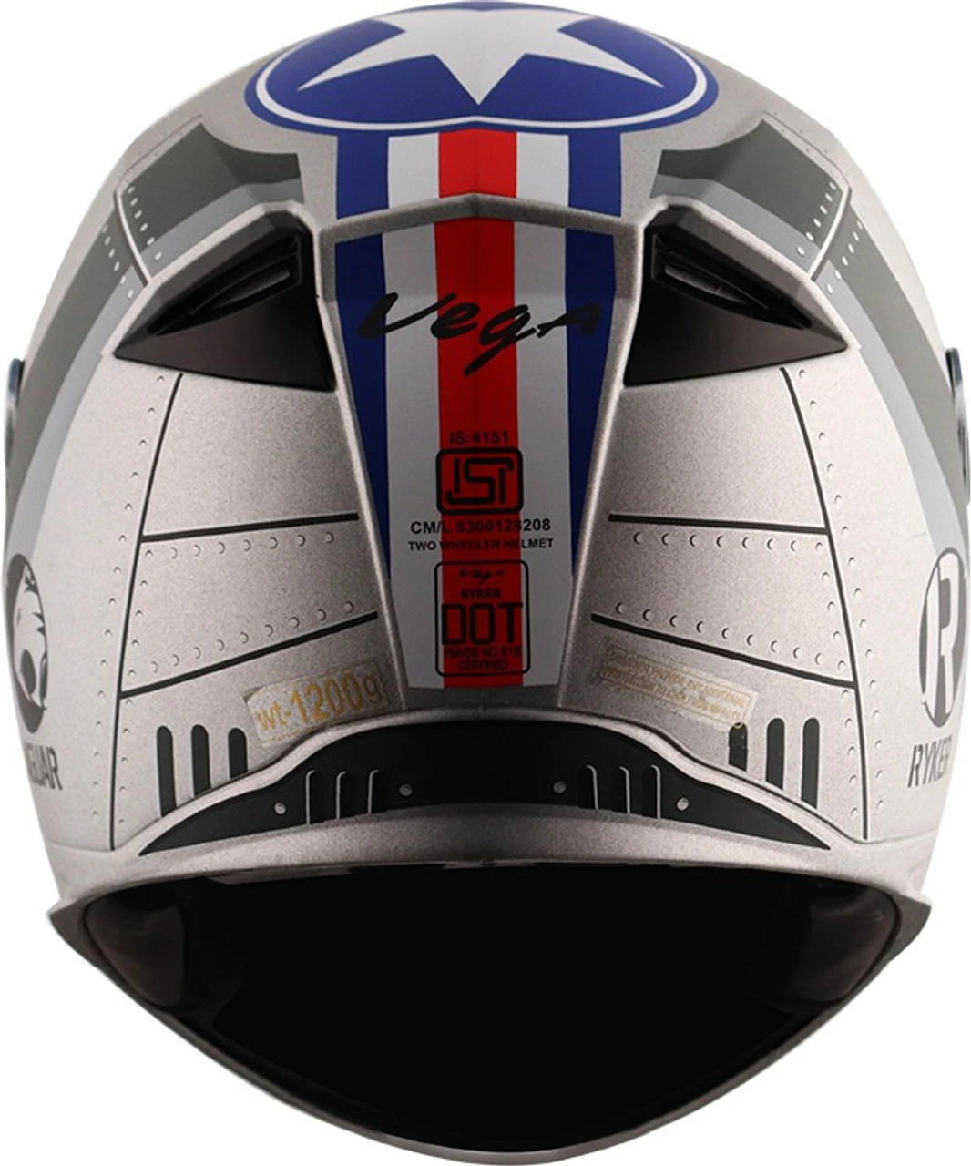 VEGA RYKER D/V WINGMAN DULL COOL GREY BLACK C/V (M)