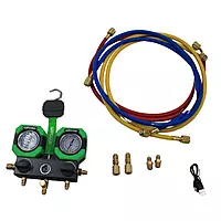 Kits de Manometros, -30 INHG-500 PSI / -30 INHG-800 PSI, R22, R410A, R32 - WIP-MG-2K