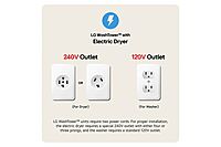 LG® WKHC152HWA Compact Single Unit LG WashTower™