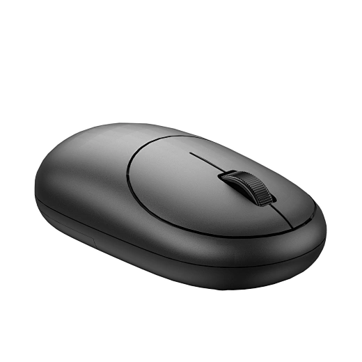 Wireless Black Mouse Rechargeable Computer Mouse Ergonomic RGB Backlight 2.4g