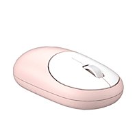 Wireless Pink Mouse Rechargeable Computer Mouse Ergonomic RGB Backlight 2.4g