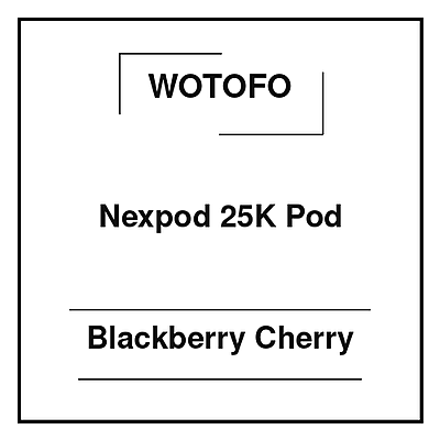 Wotofo Nexpod 25K Pod Blackberry Cherry