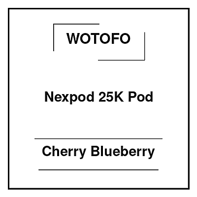 Wotofo Nexpod 25K Pod Cherry Blueberry