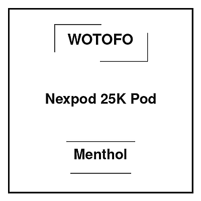 Wotofo Nexpod 25K Pod Menthol