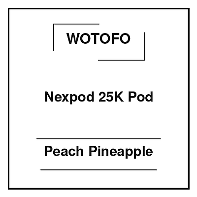 Wotofo Nexpod 25K Pod Peach Pineapple