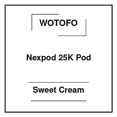 Wotofo Nexpod 25K Pod Sweet Cream