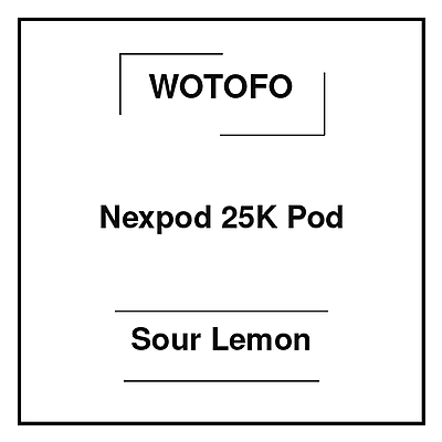 Wotofo Nexpod 25K Pod Sour Lemon