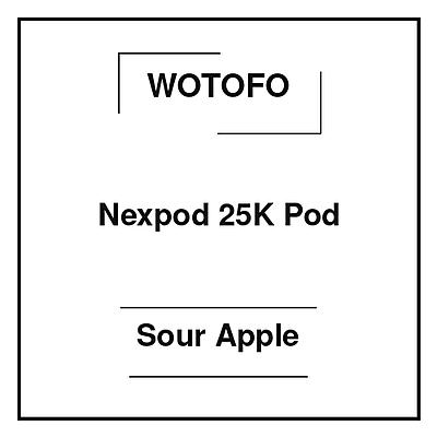 Wotofo Nexpod 25K Pod Sour Apple
