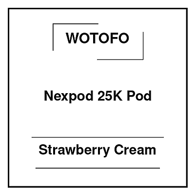 Wotofo Nexpod 25K Pod Strawberry Cream