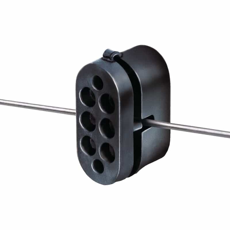 Speedrite Wood Post Hi-Strain Insulator - Black 40 Pcs