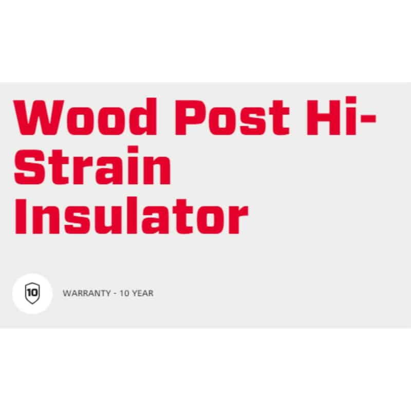 Speedrite Wood Post Hi-Strain Insulator - Black 40 Pcs